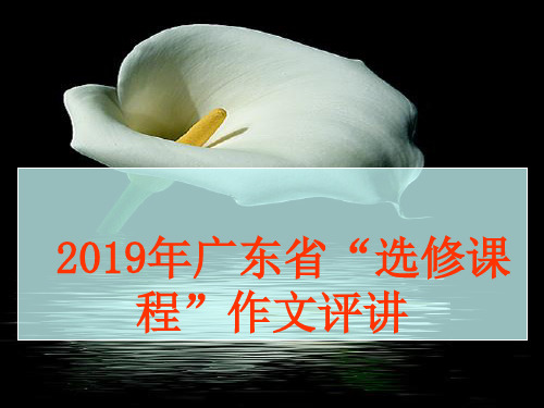 2019年广东省“选修课程”作文评讲(共65张PPT)优秀课件