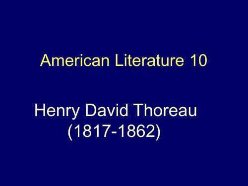 2013-10 Henry David Thoreau