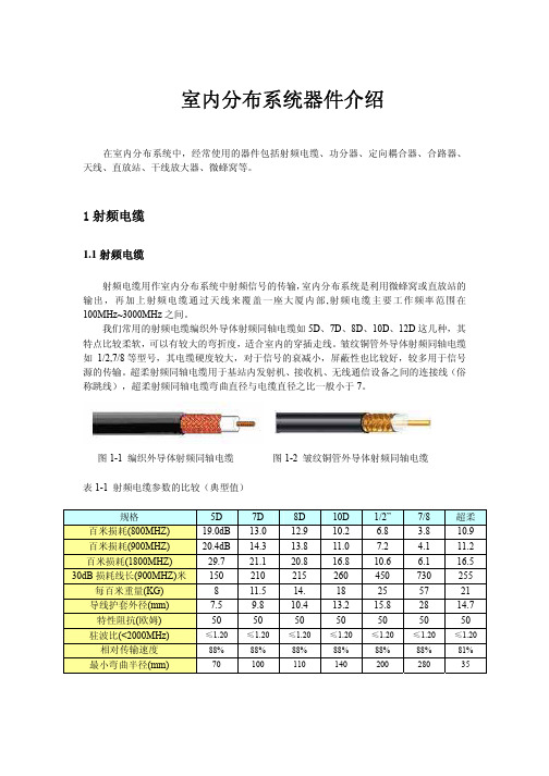 室内分布系统器件介绍