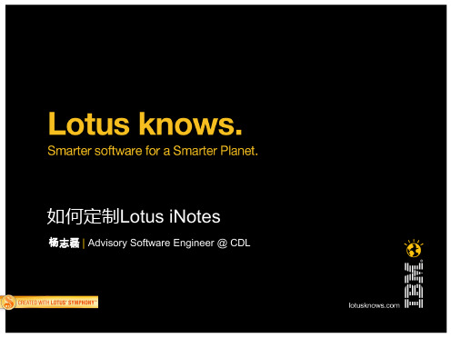 如何定制Lotus iNotes