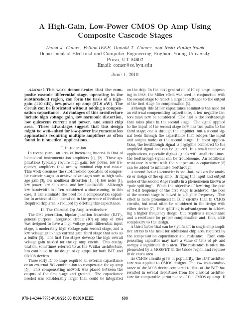 AHigh-Gain,Low-PowerCMOSOpAmpUsing