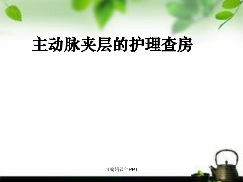 主动脉夹层的护理查房66390ppt课件