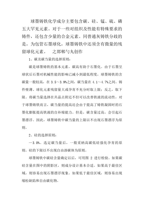 球墨铸铁化学成分