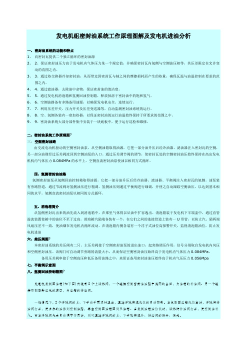 发电机组密封油系统工作原理图解及发电机进油分析