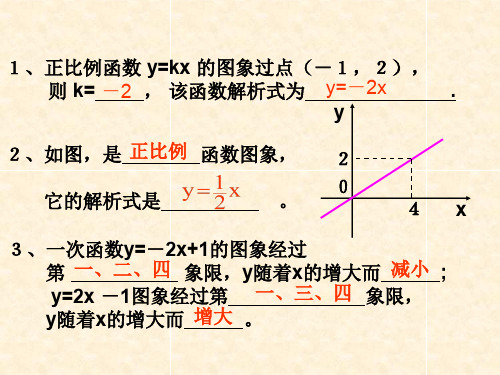 用待定系数法求一次函数解析式 ppt课件