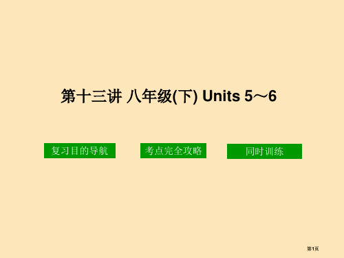 十三讲八年级下Units56市公开课金奖市赛课一等奖课件