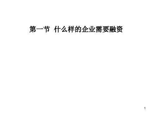 第六章 企业融资概述【ppt】