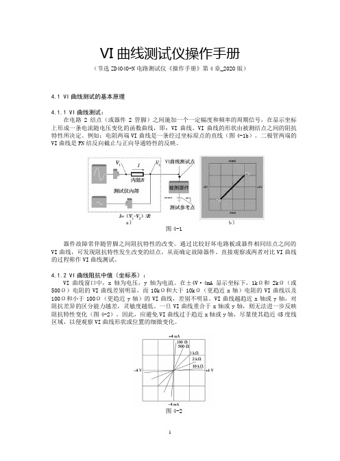 VI曲线测试仪操作手册