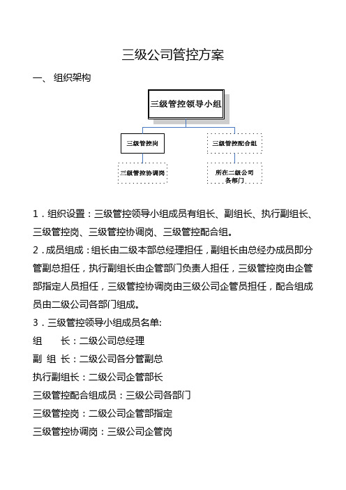 三级管控方案