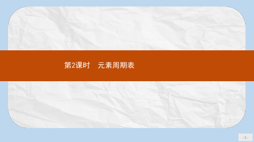 高中化学第1章原子结构与元素周期律1.2.2元素周期表课件鲁科版必修2