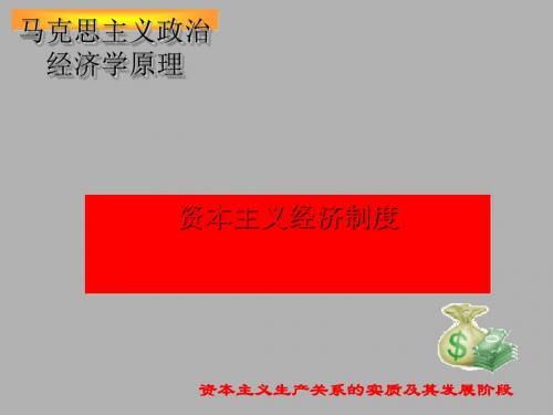 资本主义经济制度简介(ppt 79页)