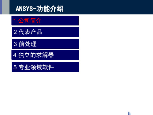 ANSYS功能介绍.ppt