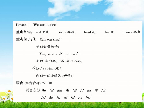 【小学英语】最新科普版四年级上册知识归纳课件