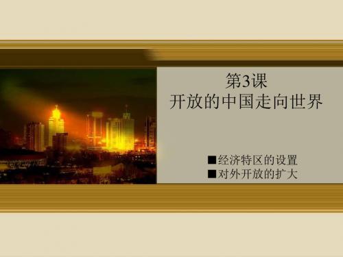 开放的中国走向世界ppt 川教版