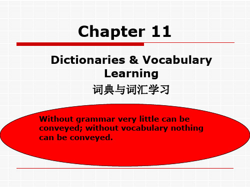 英语词汇学Chapter11