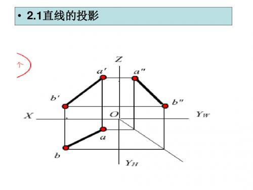 第二章 直线的投影