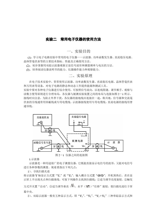 模拟电子八个实验