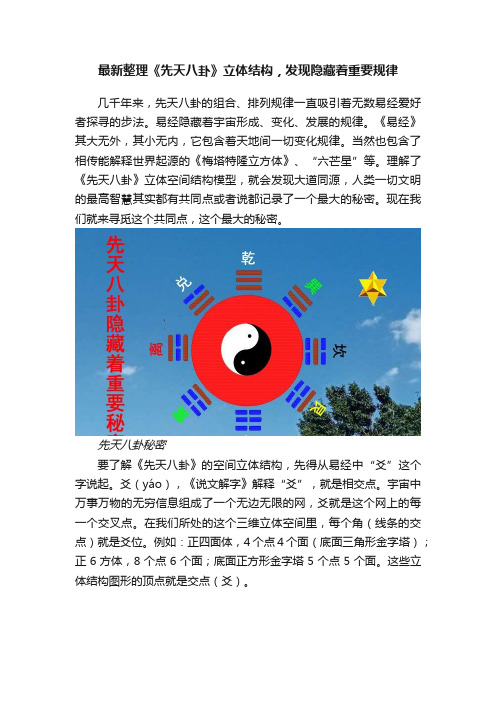 最新整理《先天八卦》立体结构，发现隐藏着重要规律