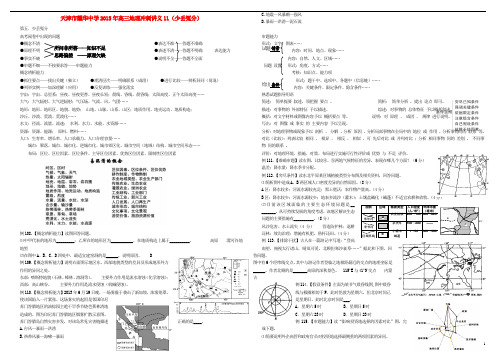 天津市耀华中学高考地理冲刺讲义11 少丢冤分