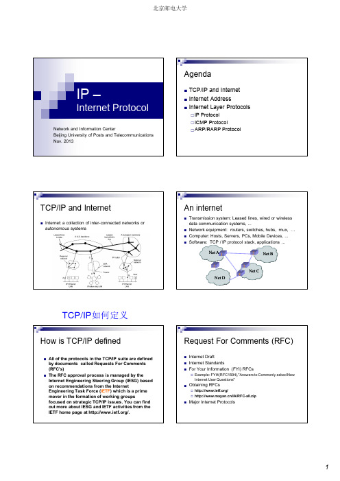 北邮高级计算机网络课件7-IP