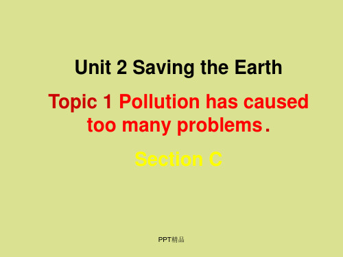 科普版九年级(初三)英语上册Topic . Pollution has caused too many problems. (2)