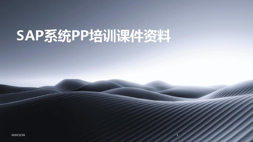 (2024年)SAP系统PP培训课件资料