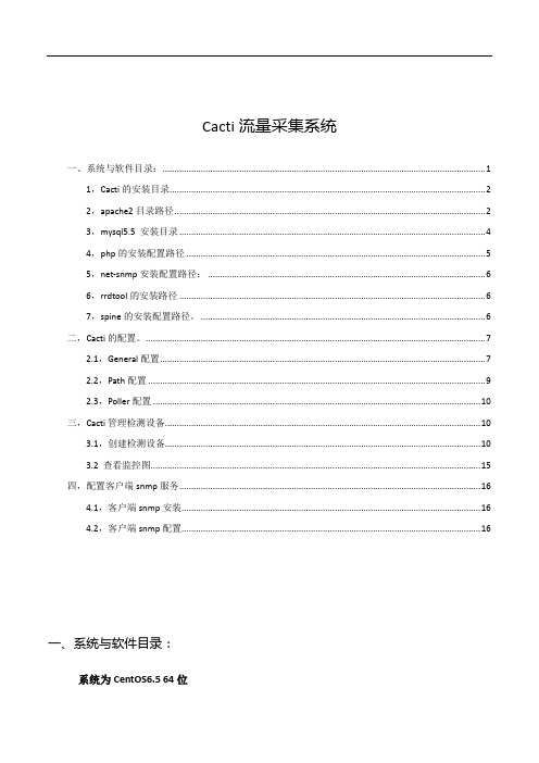 Cacti流量监控系统指导手册