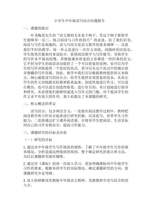 结题报告