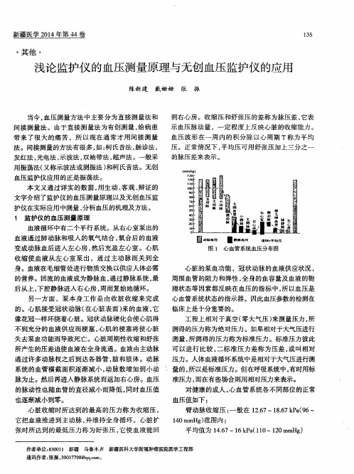 浅论监护仪的血压测量原理与无创血压监护仪的应用