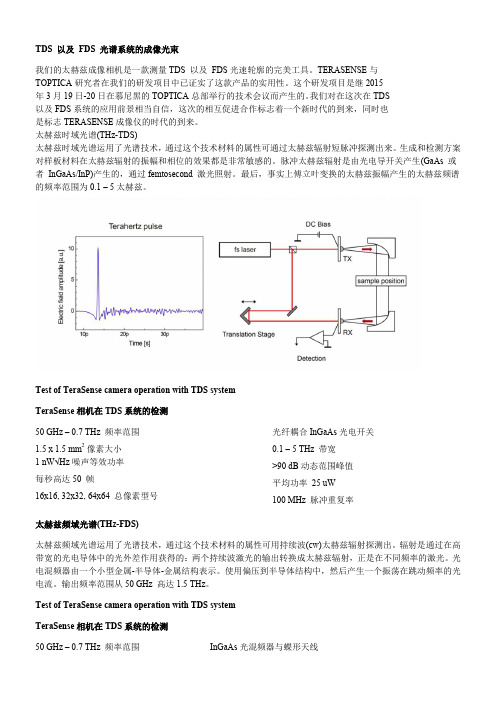 太赫兹的相关产品及介绍说明