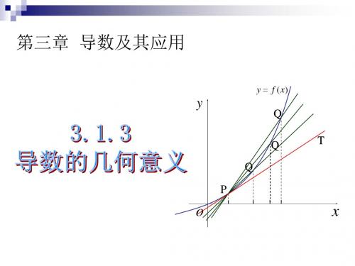 人教A版高中数学选修1-1课件：3.1.3导数的几何意义 (共19张PPT)