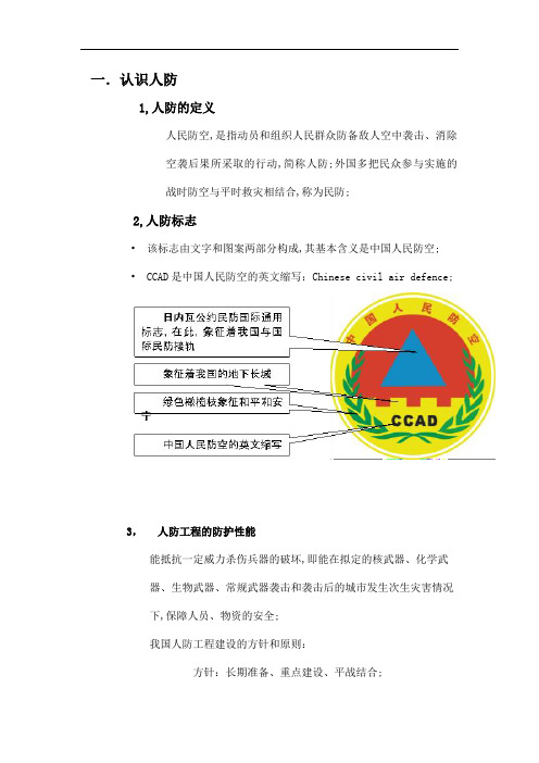 城市人防专项规划的基本资料