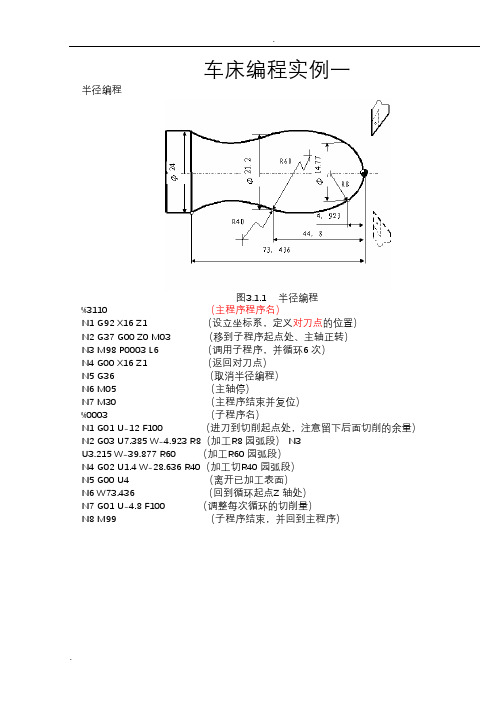 数控车床编程实例详解(30个例子)