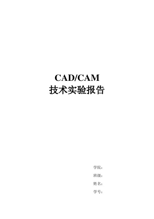 有限单元法  cad cam实验报告