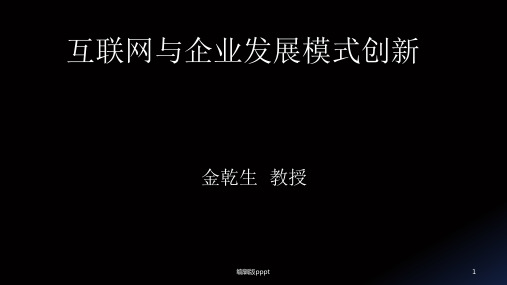 互联网与企业发展创新ppt课件