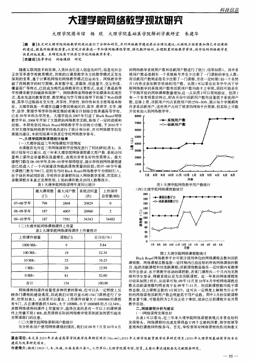 大理学院网络教学现状研究