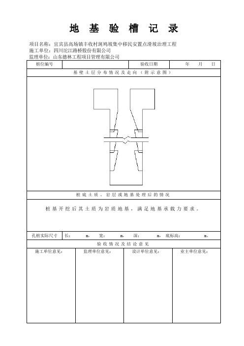 地基验槽记录附图