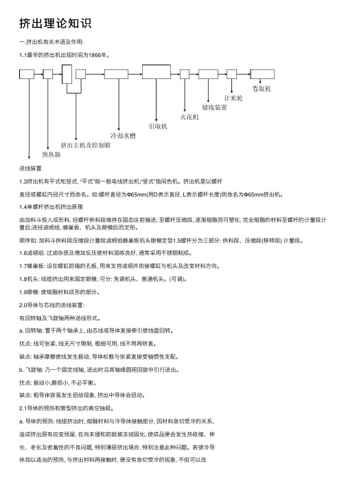 挤出理论知识