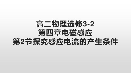 人教版高二物理选修3-2第四章电磁感应第2节探究感应电流的产生条件课件