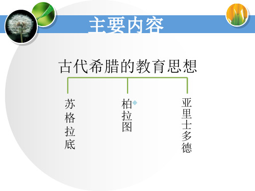 柏拉图教育思想_1ppt课件