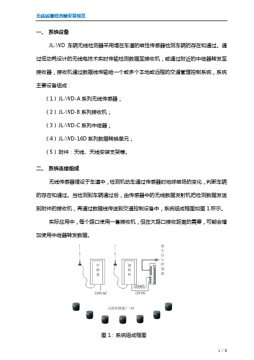 无线线圈检测器安装