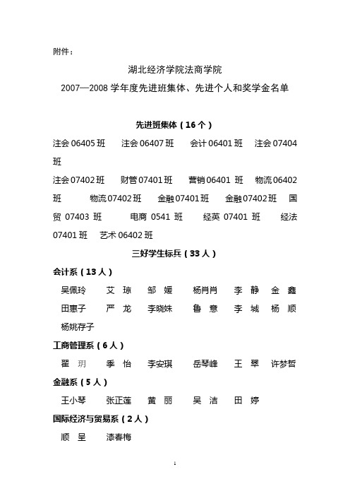 湖北经济学院法商学院