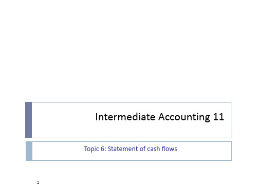 Topic 6 Statement of CF for students