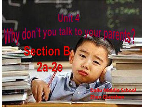 人教八下Unit 4 SectionB   Section B 2a-2e 说课课件(18张PPT)