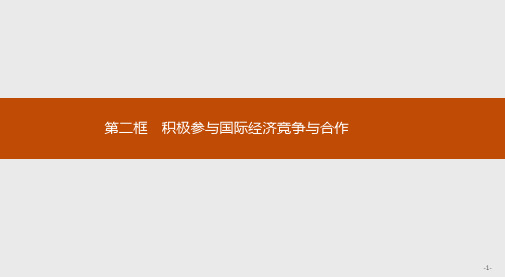 高中人教版政治必修1课件：11.2 积极参与国际经济竞争与合作