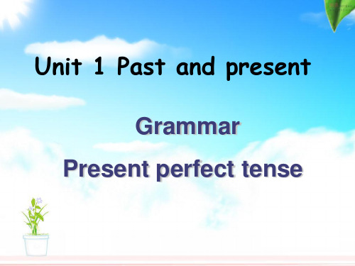 牛津译林版英语八年级下册8BUnit1 Grammar现在完成时课件