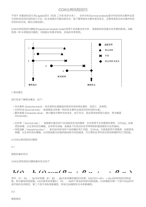 COX比例风险回归