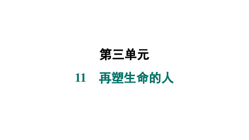 2024年秋部编版七年级语文上册11 再塑生命的人(习题课件)