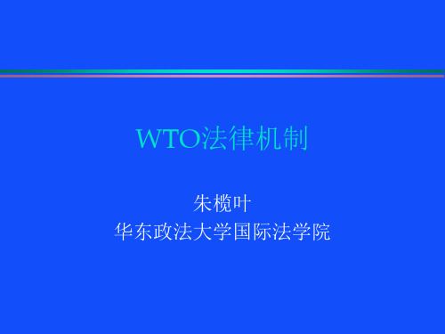 WTO法律机制.ppt