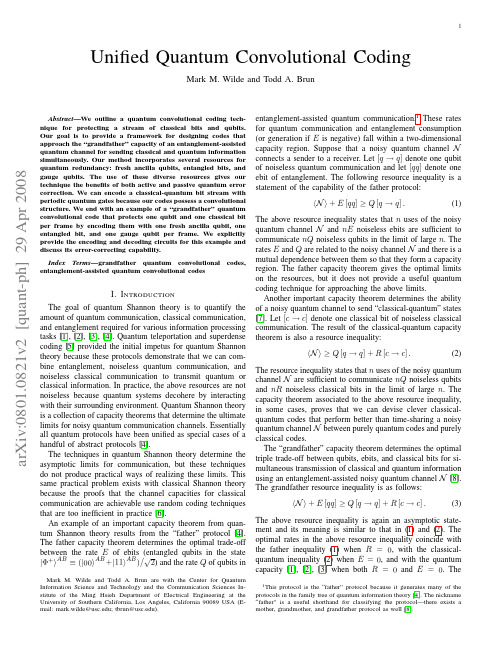 Unified Quantum Convolutional Coding